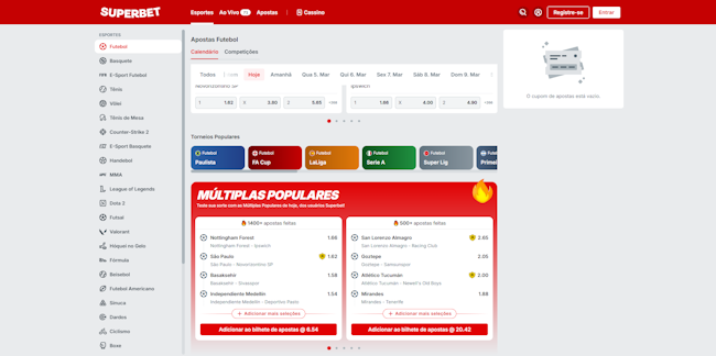 Site de aposta de futebol